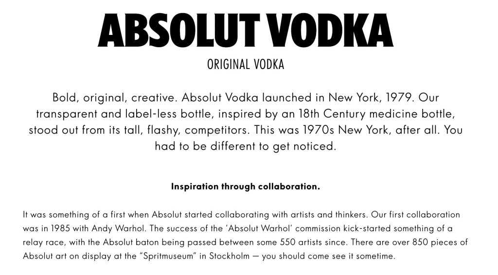 Absolut vodka site