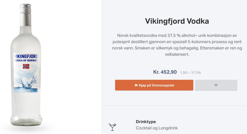 Vikingfjord vodka site