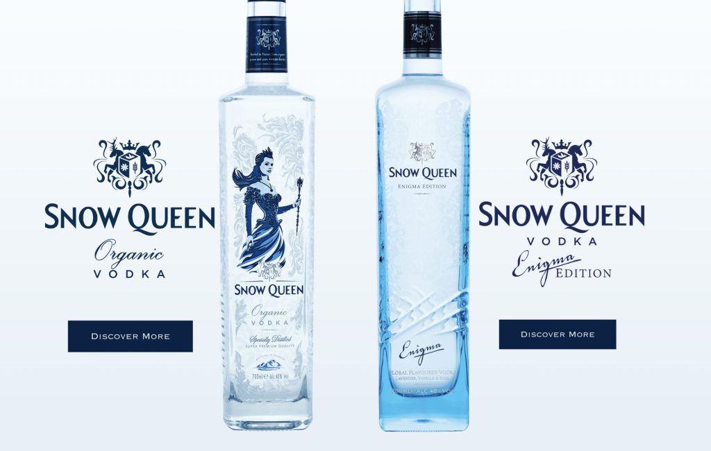 Snow Queen vodka rebrand