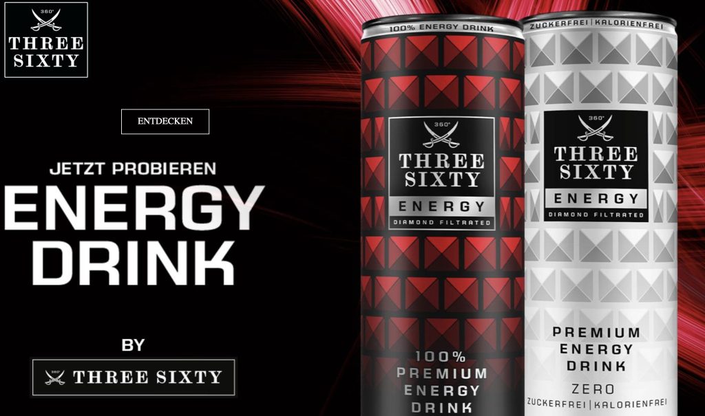 Three Sixty energy drink