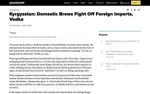 beer vs vodka on Eurasianet