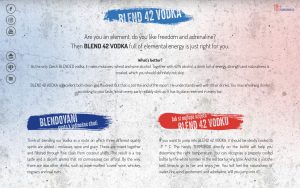 Blend 42 vodka website