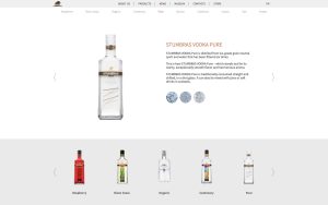 Stumbras Pure vodka product page