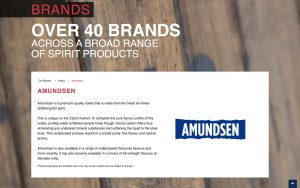 Amundsen vodka info page on Stock