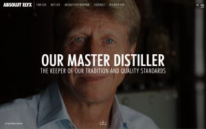 Krister Asplund on the Absolut Elyx vodka website