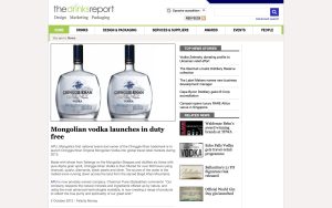 Chinggis Khan vodka on The Drinks Report